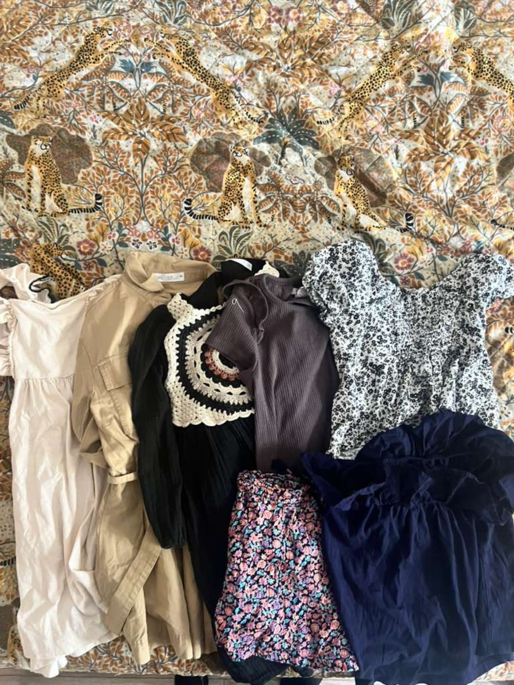 Girls Size 8/10 Clothing Bundle (7 Pcs) - Zara, H&M, Gap, Old Navy
